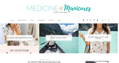 Desktop Screenshot of medicineandmanicures.com