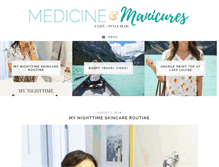 Tablet Screenshot of medicineandmanicures.com